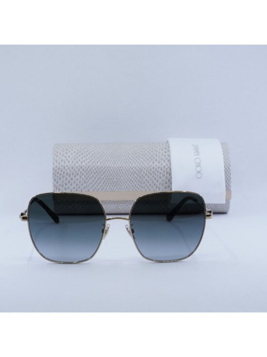 Jimmy Choo KORI/G/SK 0RHL 9O Square Sunglasses - Gold/Grey Gradient
